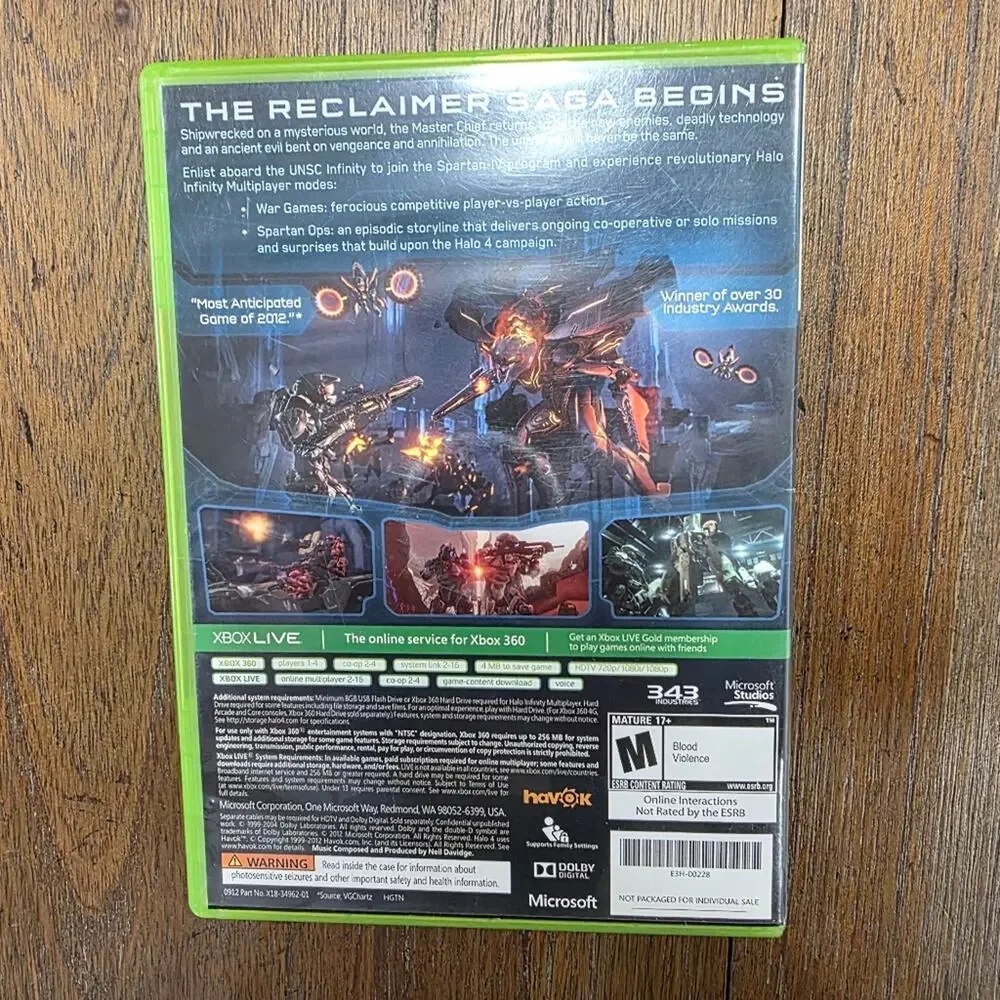 Halo 4 (Xbox 360) - Complete 2 Disc Set - Microsoft 343 Industries